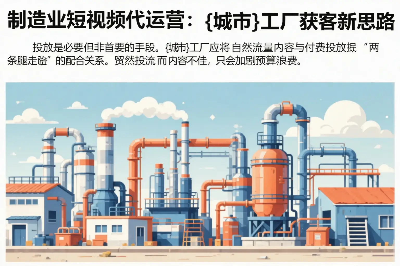制造业短视频代运营:钦州工厂获客新思路