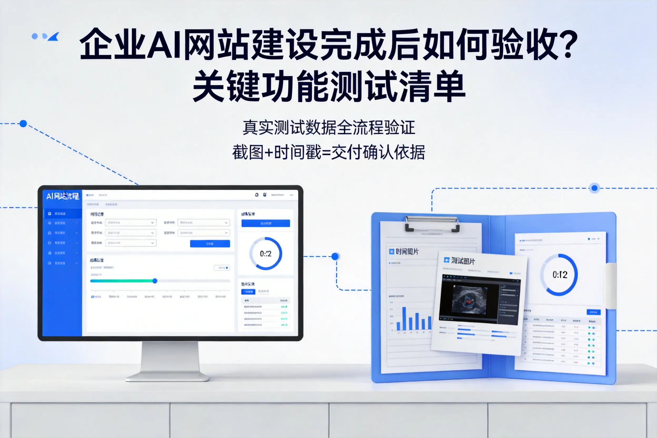 钦州企业AI网站建设完成后如何验收？关键功能测试清单