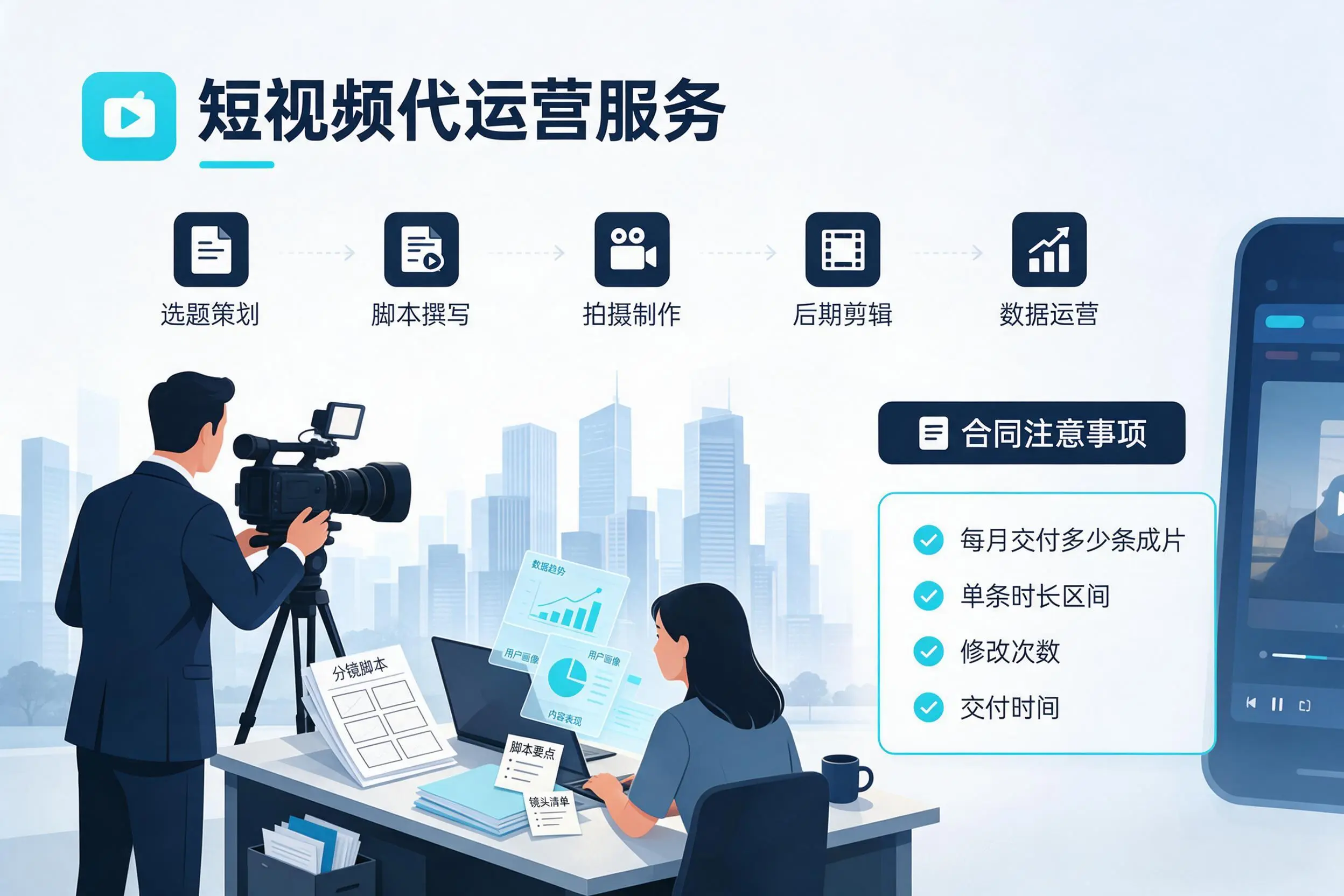 短视频代运营包含哪些服务?钦州企业常见问题科普