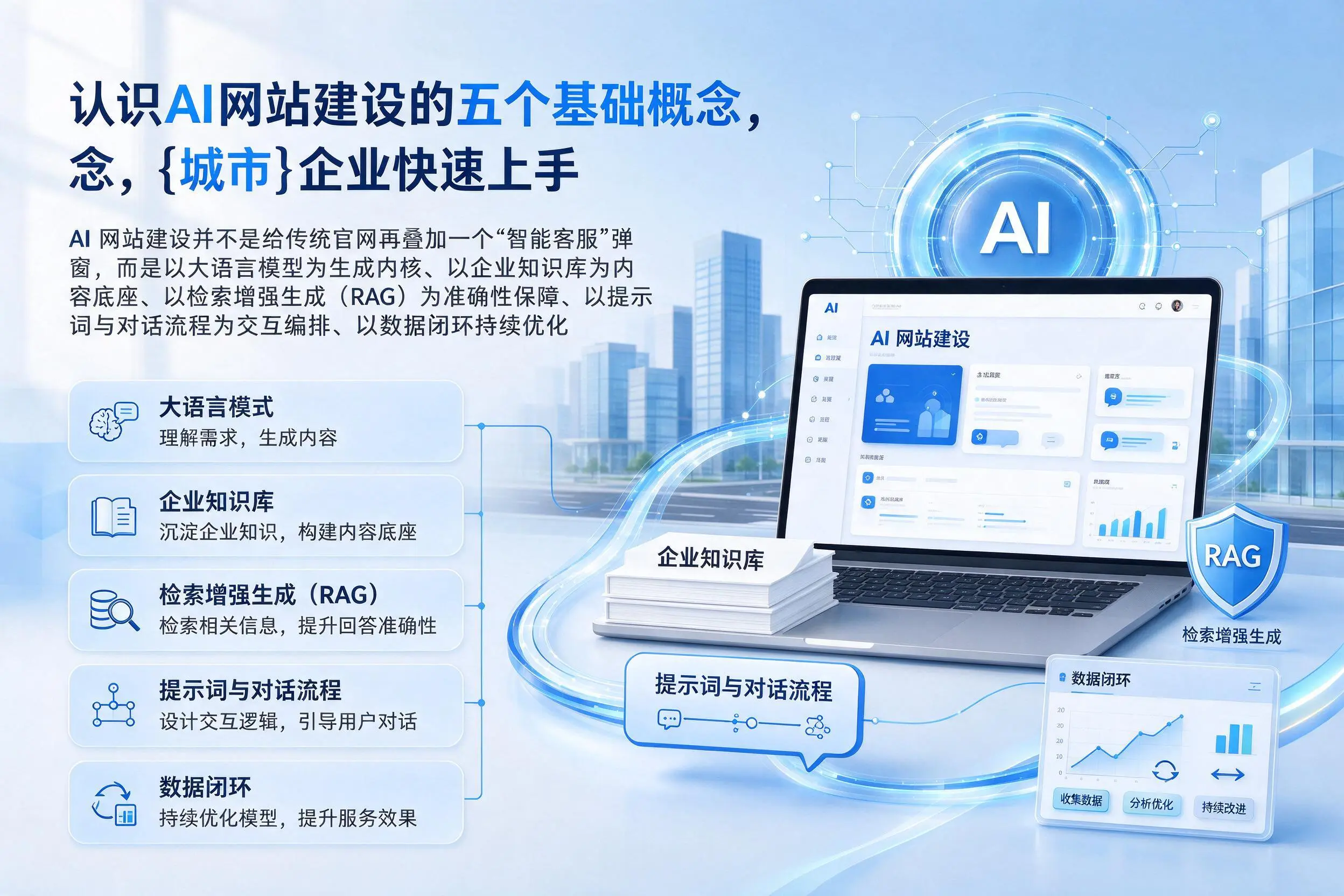 认识AI网站建设的五个基础概念，钦州企业快速上手